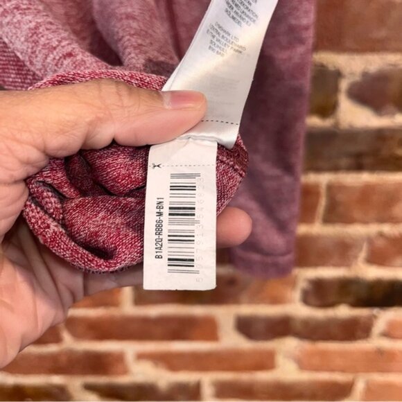 Gymshark Flex High Waisted Leggings Burgundy Marl Size Medium B1A2Q - Picture 4 of 7